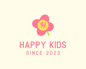 Cute Flower Daycare  logo design