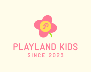 Cute Flower Daycare  logo design