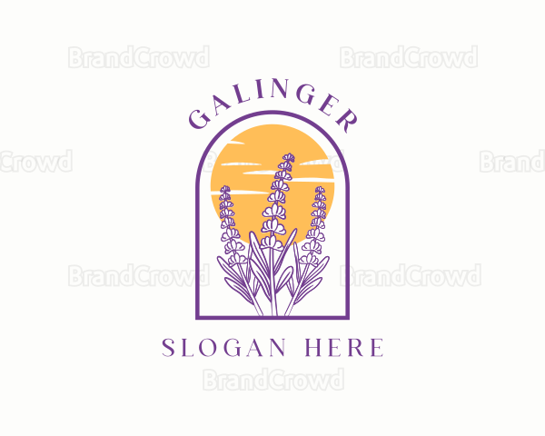 Lavender Flower Garden Logo