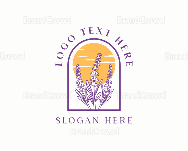 Lavender Flower Garden Logo