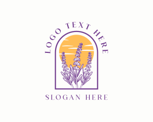 Aromatherapy - Lavender Flower Garden logo design