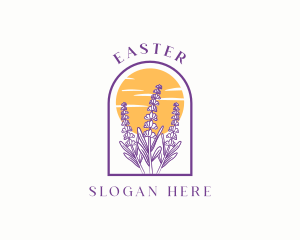 Lavender Flower Garden Logo