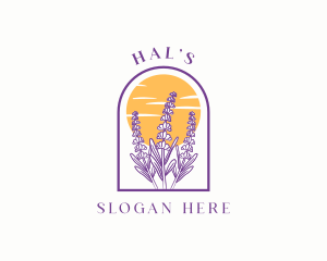 Lavender Flower Garden Logo