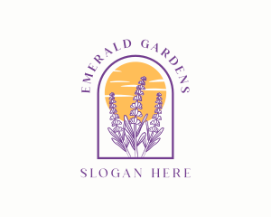 Lavender Flower Garden logo design