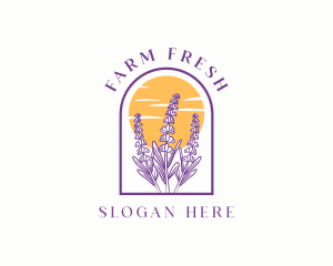 Lavender Flower Garden logo design