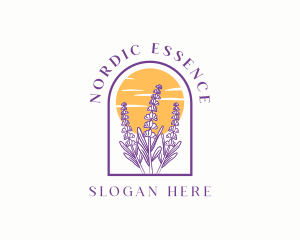 Lavender Flower Garden logo design