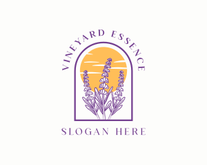 Lavender Flower Garden logo design