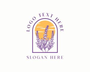 Fragrance - Lavender Flower Garden logo design