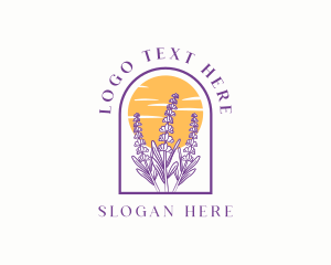 Lavender Flower Garden Logo