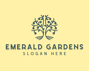 Garden Tree Planting logo design