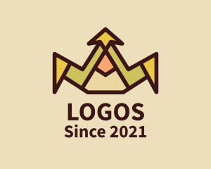Kingdom - Geometric Tiara Crown logo design
