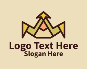 Geometric Tiara Crown Logo