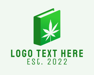 Book Club - Green Book Marijuana logo design