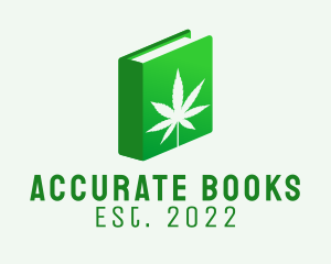 Green Book Marijuana  logo design