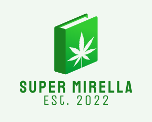 Herbal - Green Book Marijuana logo design