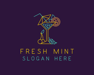 Mint - Mint Cherry Cocktail Bar logo design