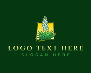 Carlsbad Caverns - New Mexico Yucca Flower logo design