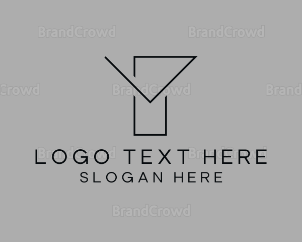 Modern Minimalist Letter Y Logo