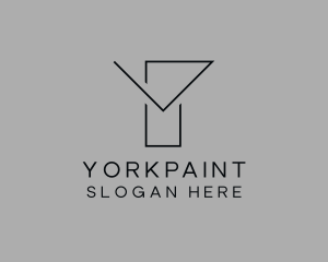 Modern Minimalist Letter Y logo design