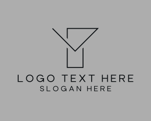 Modern Minimalist Letter Y Logo