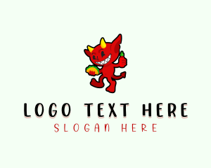 Character - Spicy Demon Taco logo design