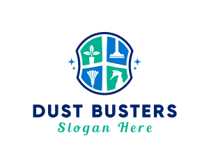 Duster - Home Cleaning Tools logo design