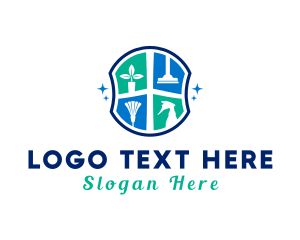 Cleaner - Home Cleaning Tools logo design