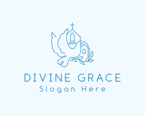 Priest - Holy Dove Parish Church logo design