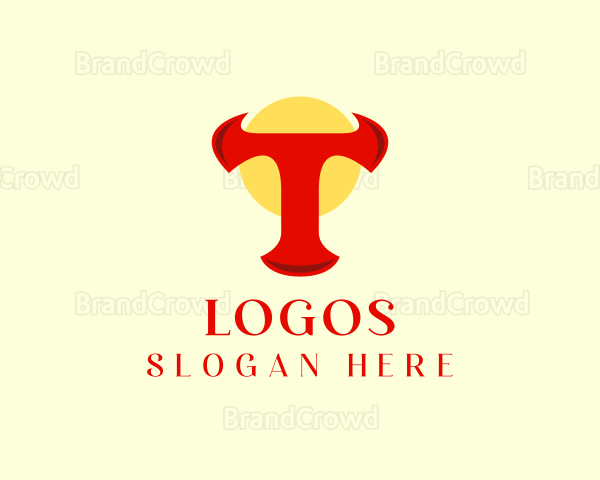 Bull Horns Rodeo Logo