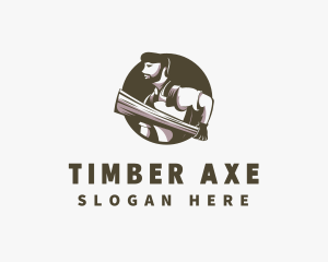 Carpentry Woodwork Worker logo design