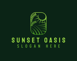 Sun Agriculture Field logo design