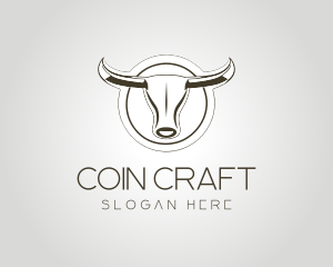 Silver Bull Horn logo design