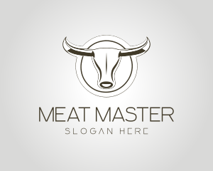 Silver Bull Horn logo design