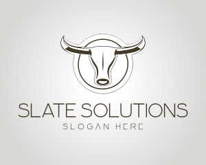 Silver Bull Horn logo design