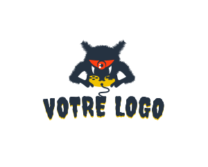 Villain - Evil Monster Console logo design