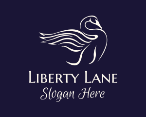 Majestic Swan Flight logo design