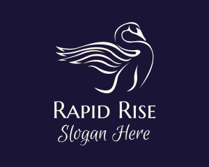 Majestic Swan Flight logo design