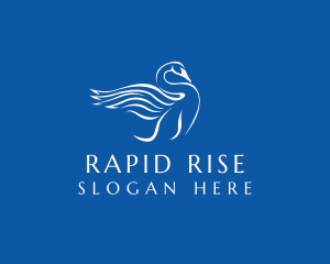 Majestic Swan Flight logo design