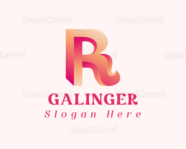3D Generic Letter R Logo