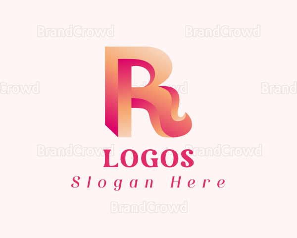 3D Generic Letter R Logo