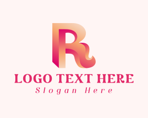 3d Printing - 3D Generic Letter R logo design