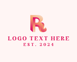 Advertising - 3D Generic Letter R logo design