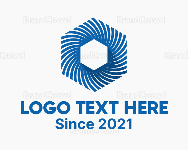 Creative Vortex Hexagon Logo