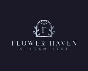 Flower Vine Arch logo design