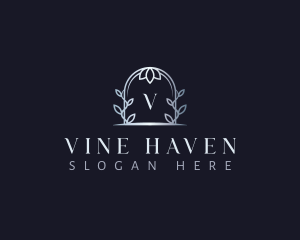 Flower Vine Arch logo design