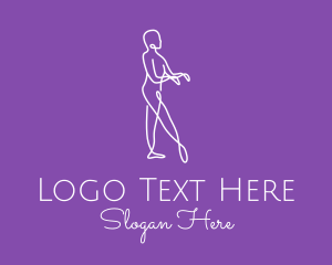 Minimalist Dance Performer Logo