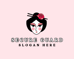 Woman Geisha Salon Logo