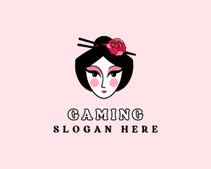 Woman Geisha Salon Logo