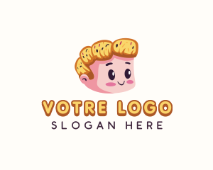 Croissant - Croissant Bread Boy logo design