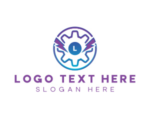 Cog Wheel - Industrial Gear Power logo design